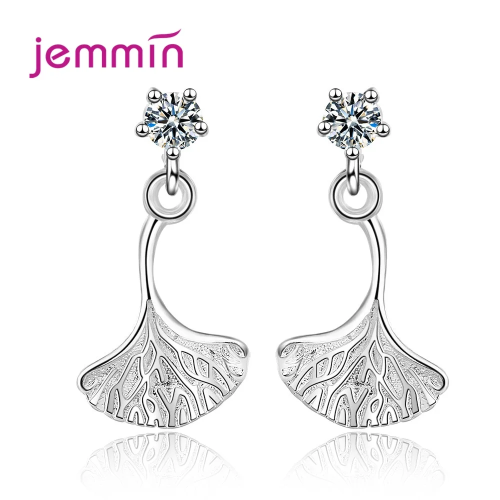 Women Long 925 Sterling Silver Metal Plant Ginkgo Biloba Drop Earrings Fashion Cubic Zircon Leaf Earrings For Boutique Lady Gift
Women Long 925 Sterling Silver Metal Plant Ginkgo Biloba Drop Earrings Fashion Cubic Zircon Leaf Earrings For Boutique Lady Gift