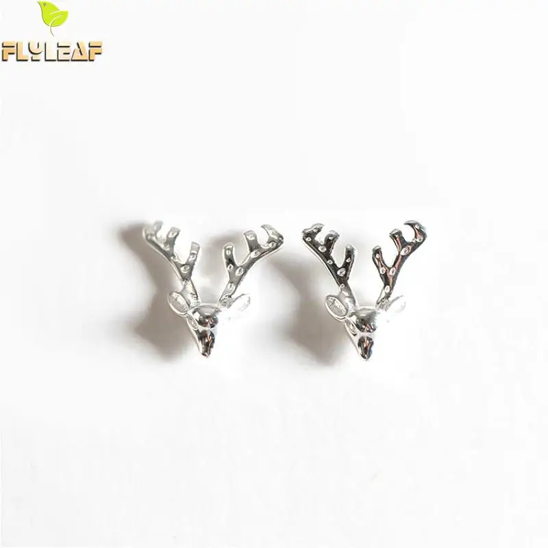 Flyleaf 925 Sterling Silver Personality Antlers Stud Earrings For Women Creative Prevent Allergy Fashion Lady Jewelry
Flyleaf 925 Sterling Silver Personality Antlers Stud Earrings For Women Creative Prevent Allergy Fashion Lady Jewelry