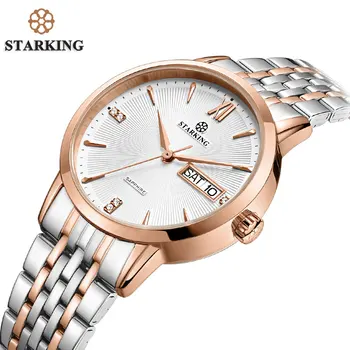 STARKING Top Brand Stainless Steel Bracelet Watch Women Luxury Quartz Auto Date Dress Ladies Watch 3ATM Waterproof Wristwatches
STARKING Top Brand Stainless Steel Bracelet Watch Women Luxury Quartz Auto Date Dress Ladies Watch 3ATM Waterproof Wristwatches