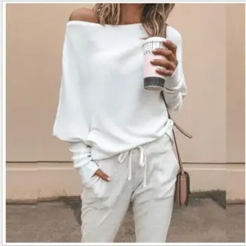 Spring Off Shoulder Women Sweater Sexy Collar Batwing Sleeve Pullovers 2020 Office Lady Knitted Sweaters Knit Tops Plus Size
Spring Off Shoulder Women Sweater Sexy Collar Batwing Sleeve Pullovers 2020 Office Lady Knitted Sweaters Knit Tops Plus Size