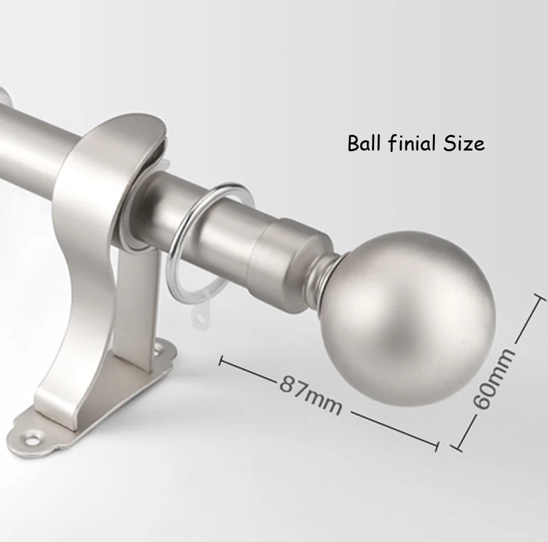 Quality good loading eco-friendly plated craft 28mm/1.125-IN Diameter metal Single curtain rod +metal ball finial&brackets
Quality good loading eco-friendly plated craft 28mm/1.125-IN Diameter metal Single curtain rod +metal ball finial&brackets
