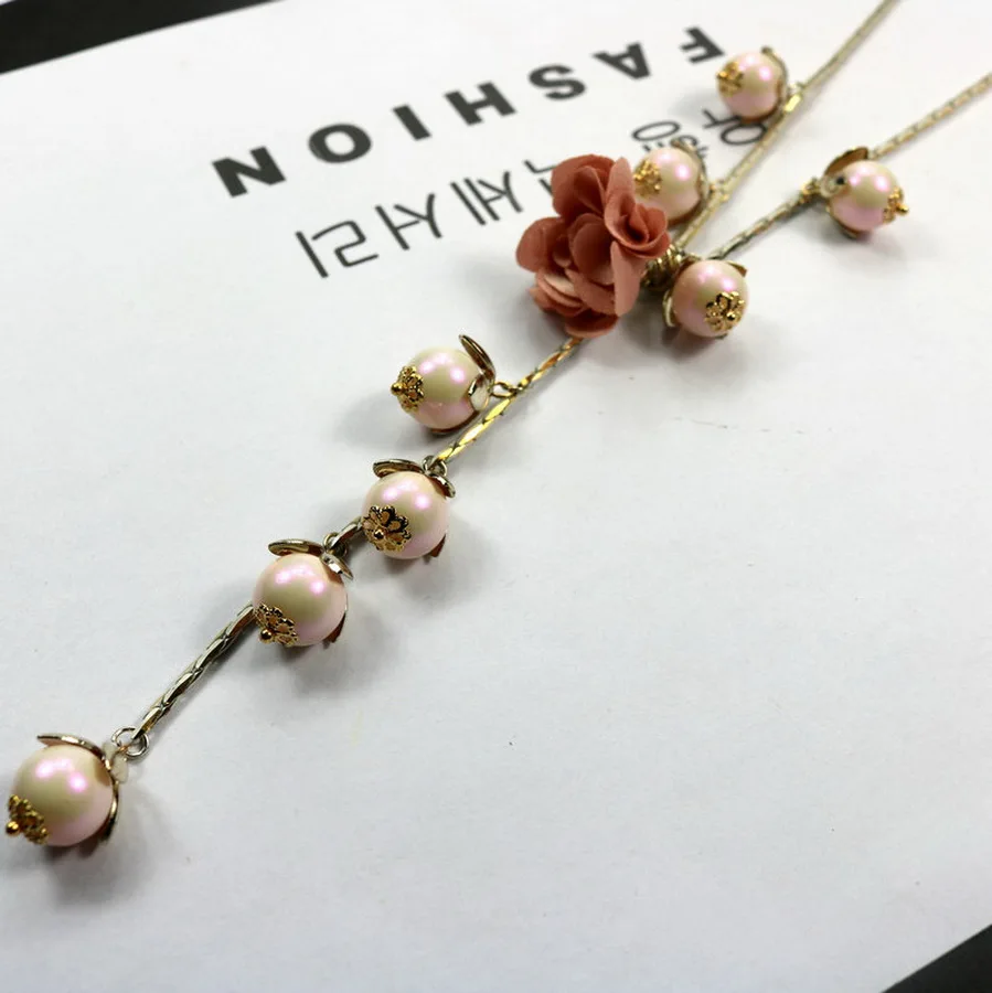 Flower Pearl Pendant Necklace Women Long Gold Charm Snake Chain Simple Fashion Luxury Jewelry Statement New Handmade Accessories
Flower Pearl Pendant Necklace Women Long Gold Charm Snake Chain Simple Fashion Luxury Jewelry Statement New Handmade Accessories