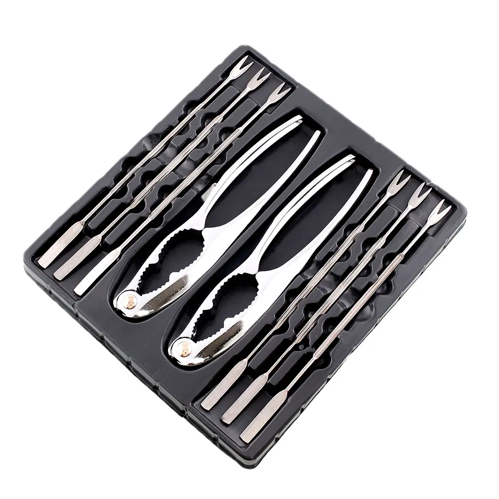 Forks Crackers Seafood Shellfish Lobster And Crab Nutcracker Pliers Tools Set 8Pcs Kitchen Picnic Free steel cutlery sets Hot!
Forks Crackers Seafood Shellfish Lobster And Crab Nutcracker Pliers Tools Set 8Pcs Kitchen Picnic Free steel cutlery sets Hot!
