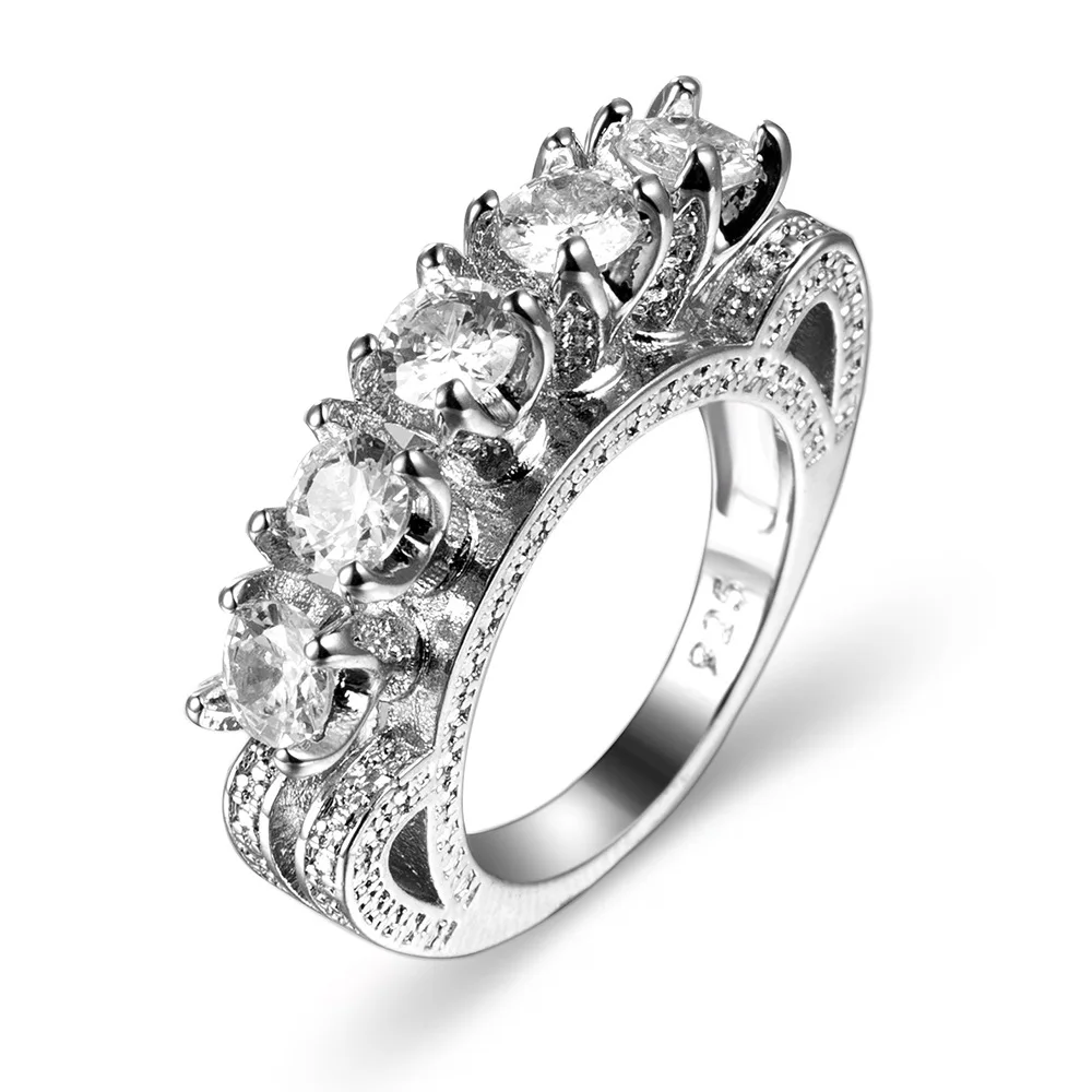 Creative Unique Cubic Zirconia Princess Rings for Women Elegant Charm Silver Color Engagement Rings Couple Wedding Jewelry Anel
Creative Unique Cubic Zirconia Princess Rings for Women Elegant Charm Silver Color Engagement Rings Couple Wedding Jewelry Anel