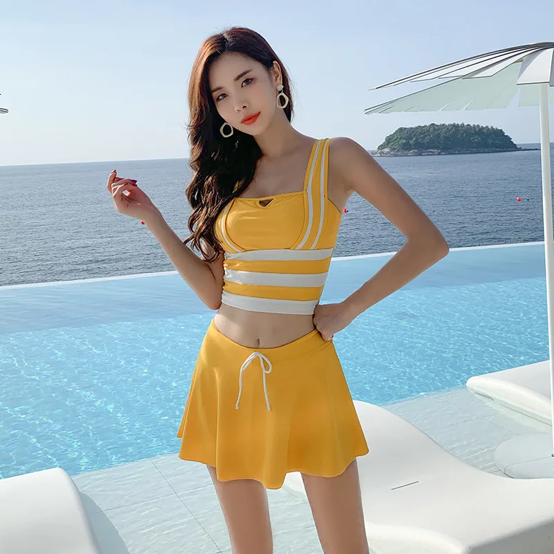 Swimwear 2019 New Arrivals Bikini Set Bathing Suit For Women Female Piece Three Split Skirt Push Up Solid Spandex FMZXG
Swimwear 2019 New Arrivals Bikini Set Bathing Suit For Women Female Piece Three Split Skirt Push Up Solid Spandex FMZXG