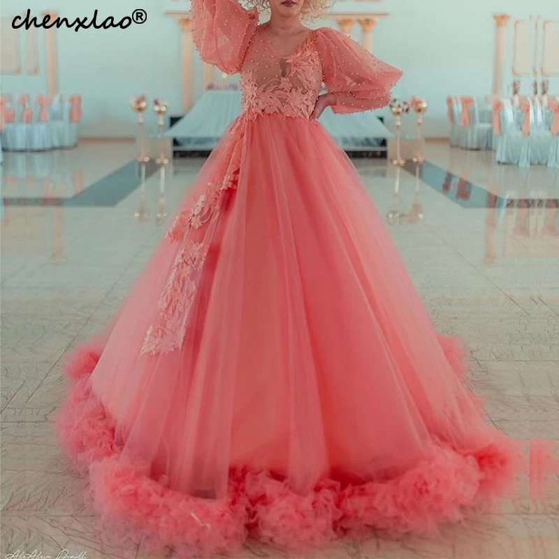 2019 New Ball Gown Evening Dresses 2019 Jewel Neck Full Sleeves Pearl Beaded Sheers Evening Dress Long Vestido De Festa
2019 New Ball Gown Evening Dresses 2019 Jewel Neck Full Sleeves Pearl Beaded Sheers Evening Dress Long Vestido De Festa