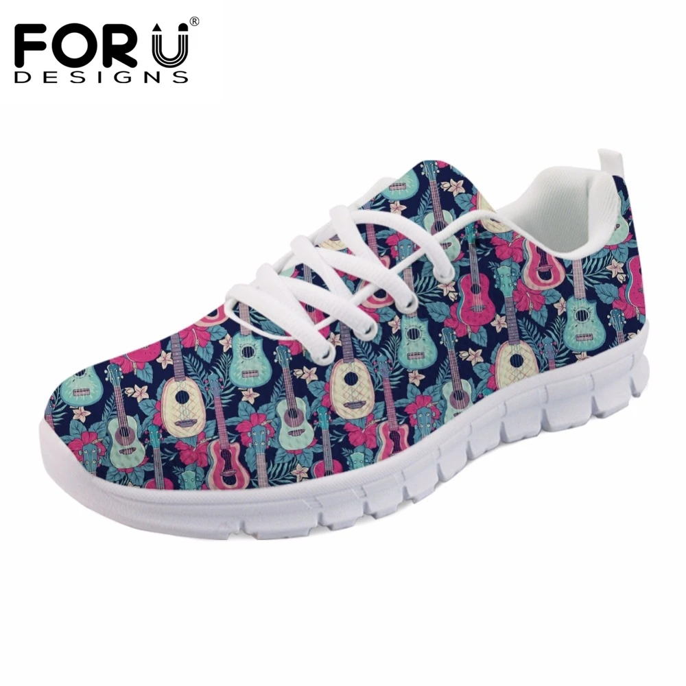 FORUDESIGNS Female Spring Summer Flats Shoes Casual Brand Women Sneakers Musical Guitar Printed Mesh Light Shoes for Ladies 2018
FORUDESIGNS Female Spring Summer Flats Shoes Casual Brand Women Sneakers Musical Guitar Printed Mesh Light Shoes for Ladies 2018