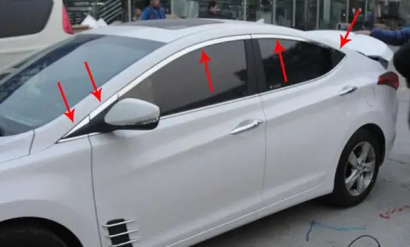 High quality stainless steel window trim cover(Up+Front,posterior triangle,a Set of 10pcs) For 2012 Hyundai Elantra
High quality stainless steel window trim cover(Up+Front,posterior triangle,a Set of 10pcs) For 2012 Hyundai Elantra