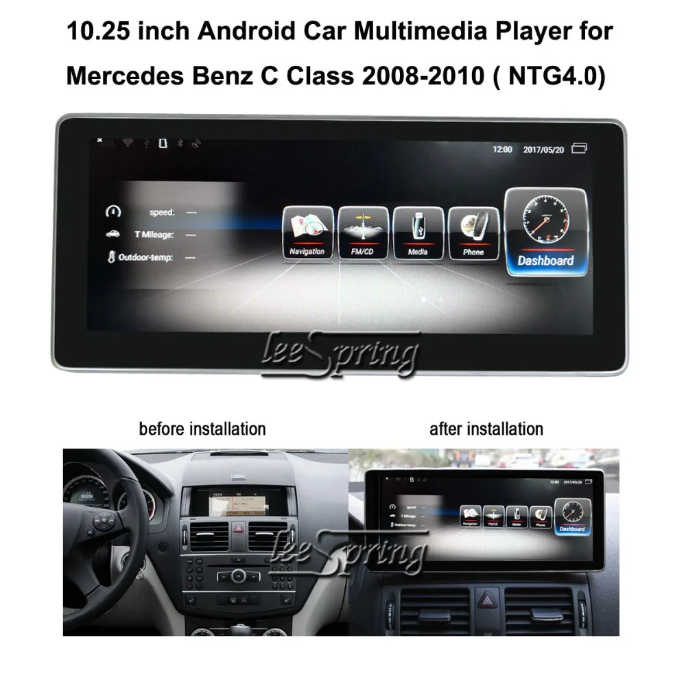 10.25 inch Car Multimedia Player for Mercedes Benz C Class 2008-2010 W204 C200 C260 C180 Car GPS Navigation Android 7.1
10.25 inch Car Multimedia Player for Mercedes Benz C Class 2008-2010 W204 C200 C260 C180 Car GPS Navigation Android 7.1