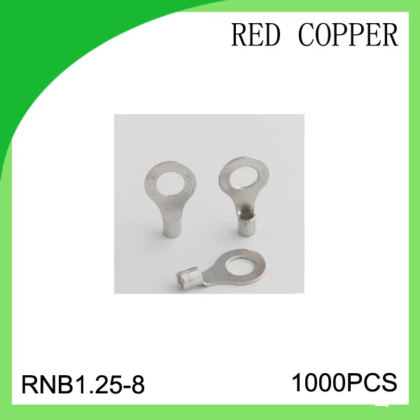red copper 1000 PCS RNB1.25-8 cold-pressure terminal connector cable lug hot sales
red copper 1000 PCS RNB1.25-8 cold-pressure terminal connector cable lug hot sales