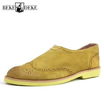 Vintage Fisherman Boat Shoes Men Brand Cow Suede Brogues Casual Flat Shoes Slip On Business Driving Low Top Zapatos De Hombre
Vintage Fisherman Boat Shoes Men Brand Cow Suede Brogues Casual Flat Shoes Slip On Business Driving Low Top Zapatos De Hombre