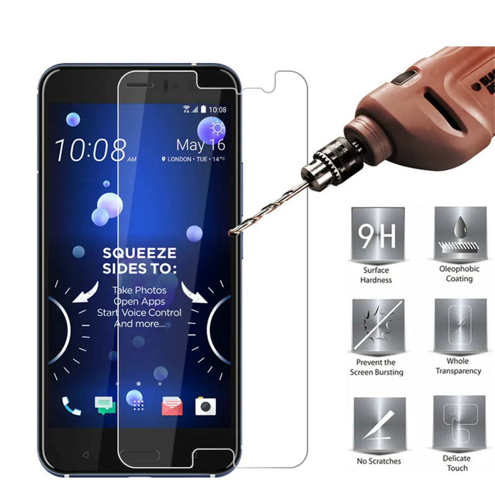 

2.5D 9H Anti Burst Screen Protector For HTC Desire 626 628 728 816 U11 HD Ultra Thin Tempered Glass For HTC one A9 E8 M7 M8 M9