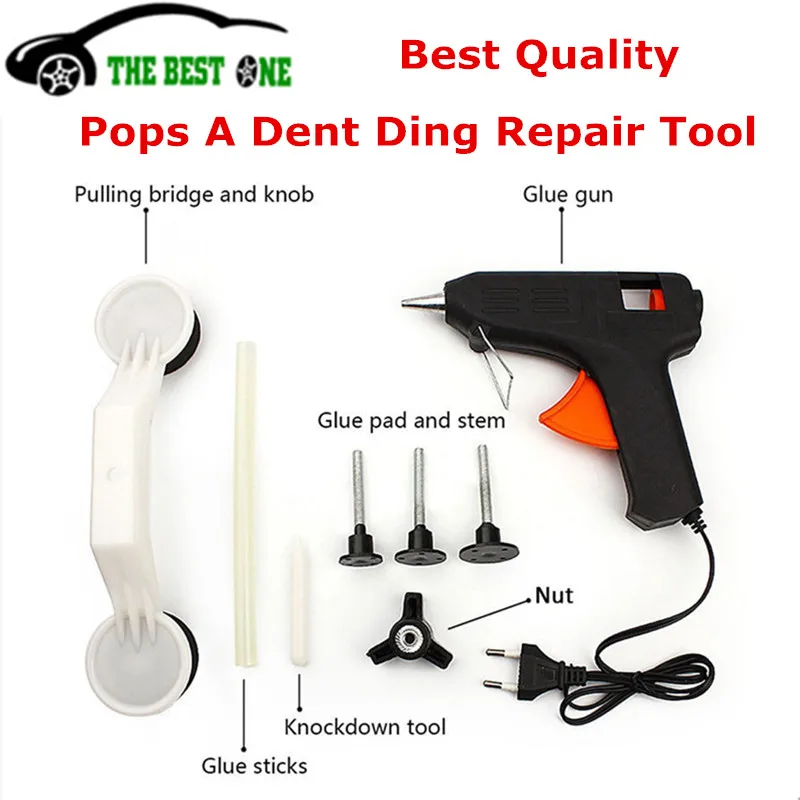 New Auto Repair Tool Pops A Dent Ding Car Care Tools ABS Glue Gun Removal Full Set For All Cars Pops-a-Dent Ding Repairing Tools
New Auto Repair Tool Pops A Dent Ding Car Care Tools ABS Glue Gun Removal Full Set For All Cars Pops-a-Dent Ding Repairing Tools