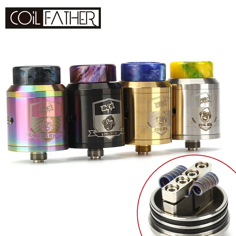 Coil Father King Chassis G Goon V1.5 RDA 24mm Atomizer 510 Thread Adjustable Airflow Tank For E Cigarette Hookah Box Mod
Coil Father King Chassis G Goon V1.5 RDA 24mm Atomizer 510 Thread Adjustable Airflow Tank For E Cigarette Hookah Box Mod