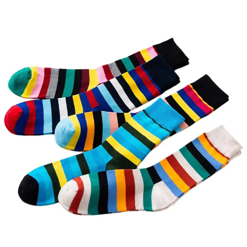 THINKTHENDO New Fashion Women Girl Contrast Rainbow Stripe Ribbed Knit Cotton Long Crew Skateboard High Quality Shoes Covers
THINKTHENDO New Fashion Women Girl Contrast Rainbow Stripe Ribbed Knit Cotton Long Crew Skateboard High Quality Shoes Covers