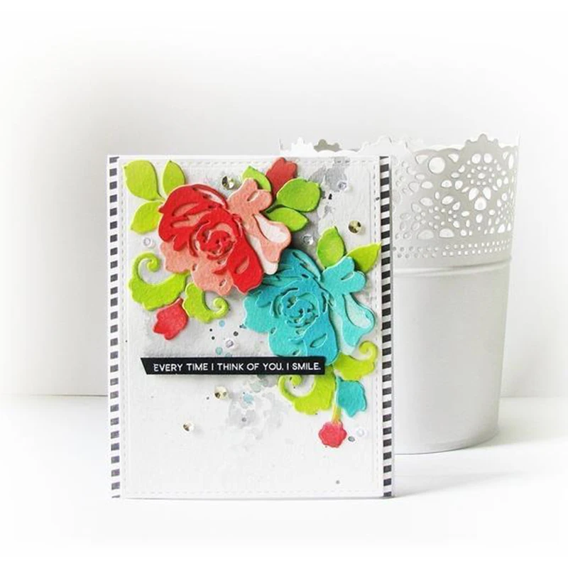 Blooming Rose Flower Leaves Metal Cutting Dies Stencils for DIY Scrapbooking Decorative Crafts Embossing Paper Cards New
Blooming Rose Flower Leaves Metal Cutting Dies Stencils for DIY Scrapbooking Decorative Crafts Embossing Paper Cards New
