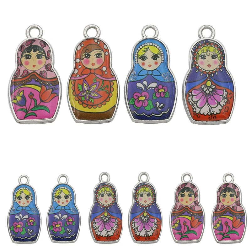 Mix Enamel Russian Toys Charms Pendant For Jewelry Making Bracelet Necklace Earrings Keychain Tibetan Silver Vintage Accessories
Mix Enamel Russian Toys Charms Pendant For Jewelry Making Bracelet Necklace Earrings Keychain Tibetan Silver Vintage Accessories