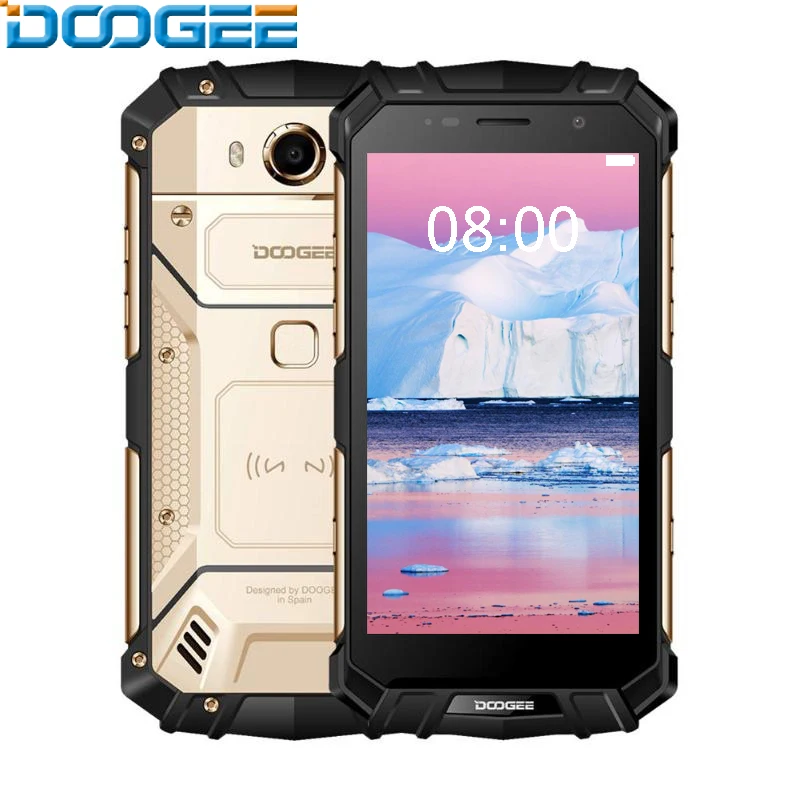 

DOOGEE S60 IP68 Waterproof 21.0MP Camera Smartphone 5580mAh Wireless Charge 5.2'' FHD Helio P25 Octa Core 6GB 64GB Mobile Phone