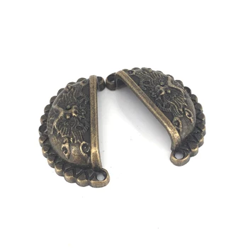 48*23mm Retro Dragon Mini Jewelry box Wooden cases Drawer Knob Semicircle Shell Cabinet Pulls Cupboard Wardrobe Desk Pull Handle
48*23mm Retro Dragon Mini Jewelry box Wooden cases Drawer Knob Semicircle Shell Cabinet Pulls Cupboard Wardrobe Desk Pull Handle