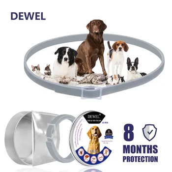 Dewel Dog Collar Anti Flea Ticks Mosquitoes 8 Months Long-term Protection Outdoor Adjustable PET Collar
Dewel Dog Collar Anti Flea Ticks Mosquitoes 8 Months Long-term Protection Outdoor Adjustable PET Collar
