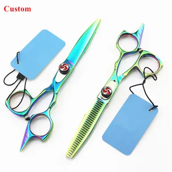 Custom logo Upscale japan 440c GREEN 5.5 inch hair scissors thinning scissor cutting barber shears makas hairdressing scissors
Custom logo Upscale japan 440c GREEN 5.5 inch hair scissors thinning scissor cutting barber shears makas hairdressing scissors