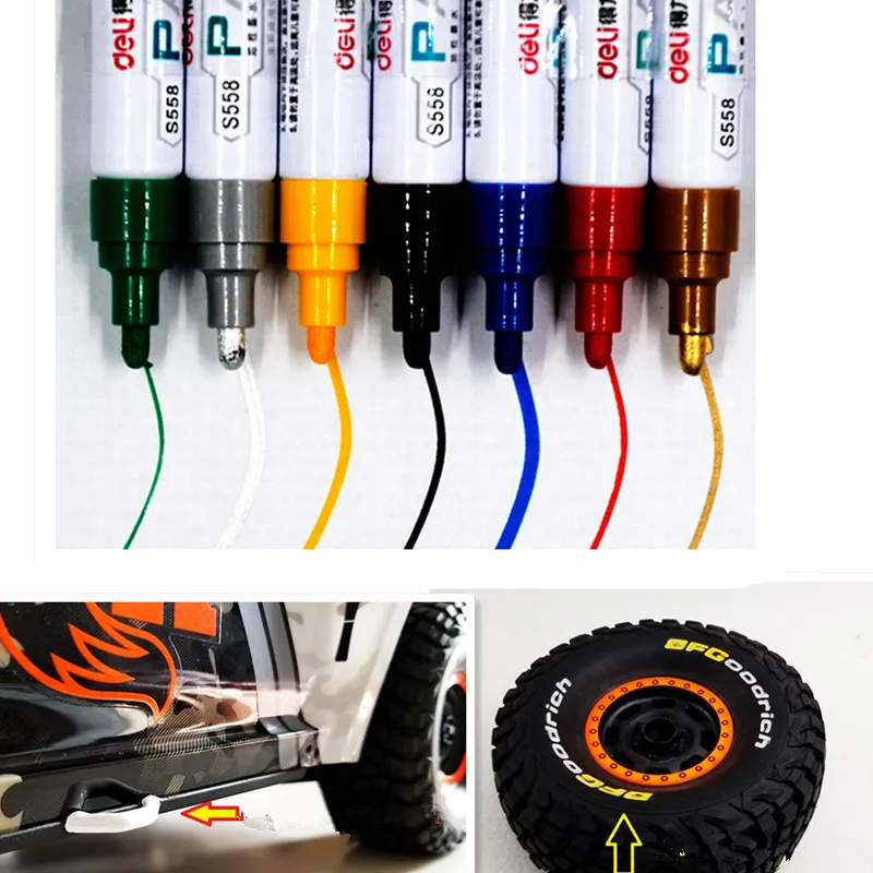 DIY Colorful Paint Ink Marker Drawing Doodling Pen for FPV Racer Drone RC Car Tire Car Shell Traxxas TRX-4 UDR 3PCS
DIY Colorful Paint Ink Marker Drawing Doodling Pen for FPV Racer Drone RC Car Tire Car Shell Traxxas TRX-4 UDR 3PCS