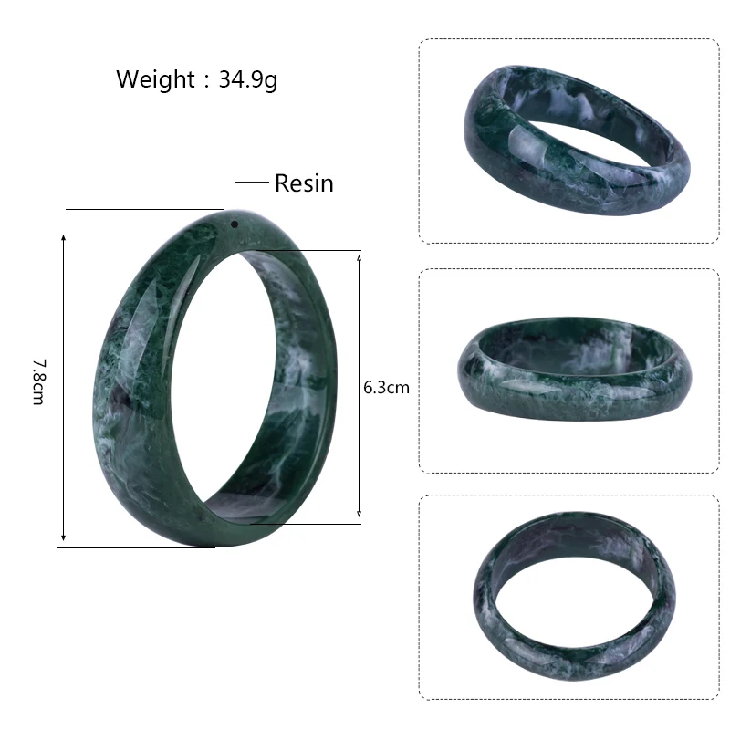 GuanLong Trendy Fashion Resin Cuff Bracelets Bangles for Women Acrylic Vintage Simple Charm Geometric Bracelet Jewelry Female (5)