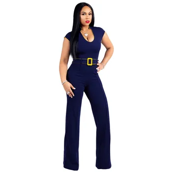 Fashion Women Stylish Elegant Casual Slinky Romper Female Sleeveless Solid Color Button Design Jumpsuit
Fashion Women Stylish Elegant Casual Slinky Romper Female Sleeveless Solid Color Button Design Jumpsuit