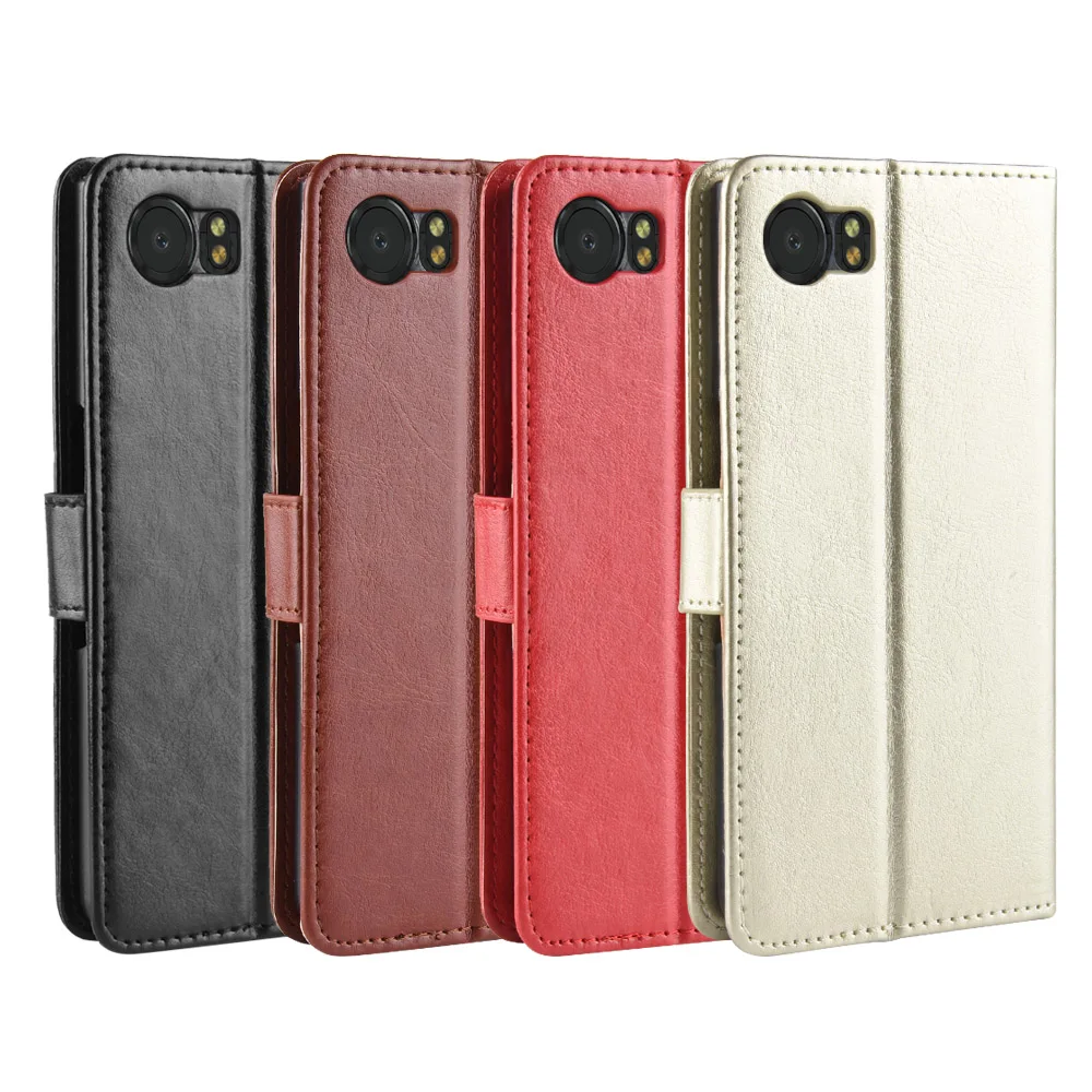 Фото New For BlackBerry Keyone Case Retro Wallet Flip Style Glossy PU Leather Bag Cover Key1 DTEK70 Phone Cases | Мобильные телефоны и