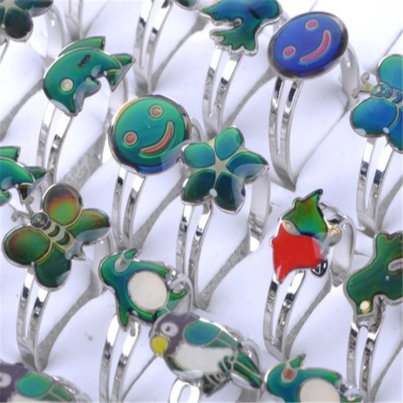 Wholesale kids children jewelry Lots 10pcs Charm design Change color Mood Rings adjust
Wholesale kids children jewelry Lots 10pcs Charm design Change color Mood Rings adjust
