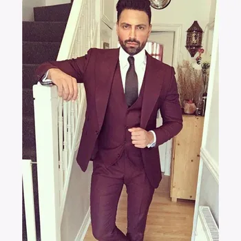 New Mens Dinner Party Prom Suit 2019 Groom Tuxedos Groomsmen 3 pieces masculino Wedding Blazer Suits for men (Jacket+Pants+Vest)
New Mens Dinner Party Prom Suit 2019 Groom Tuxedos Groomsmen 3 pieces masculino Wedding Blazer Suits for men (Jacket+Pants+Vest)