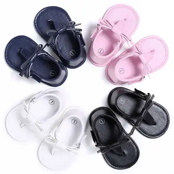 US STOCK Summer Baby Girls shoes Children Flip-flops Bowknot Baby girl Sandals Soft Shoes 4colors Pink Black Blue White 0-18M
US STOCK Summer Baby Girls shoes Children Flip-flops Bowknot Baby girl Sandals Soft Shoes 4colors Pink Black Blue White 0-18M