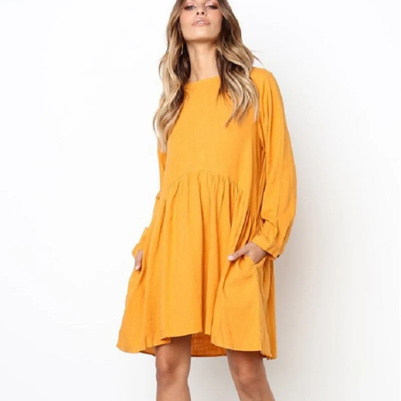 Women New Casual Spring Autumn Long Sleeve Ruffles High Low Loose Short Party Dress S/M/L/XL
Women New Casual Spring Autumn Long Sleeve Ruffles High Low Loose Short Party Dress S/M/L/XL