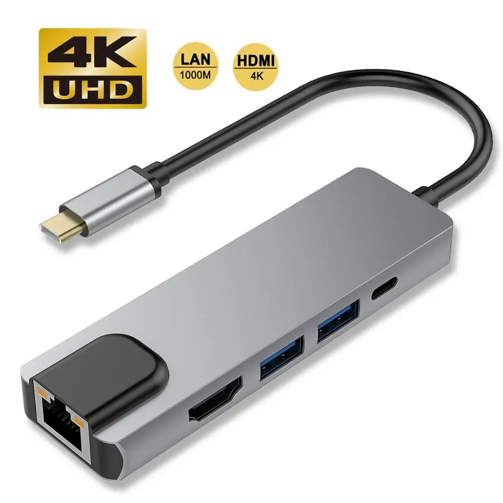 hot-5 in 1 USB Type C Hub Hdmi 4K USB C Hub to Gigabit Ethernet Rj45 Lan Adapter for Mac book Pro Thunderbolt 3 USB-C ChargerP18
hot-5 in 1 USB Type C Hub Hdmi 4K USB C Hub to Gigabit Ethernet Rj45 Lan Adapter for Mac book Pro Thunderbolt 3 USB-C ChargerP18