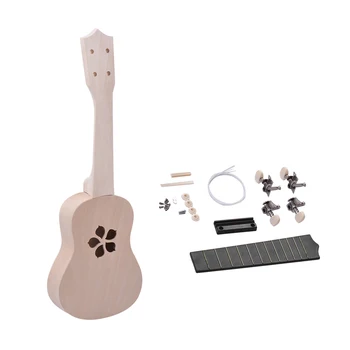 21 Inch Ukulele DIY Kit Ukelele Kit Basswood Body & Neck Plastic Fingerboard & Bridge Nylon String 3 Styles Soundhole for Option
21 Inch Ukulele DIY Kit Ukelele Kit Basswood Body & Neck Plastic Fingerboard & Bridge Nylon String 3 Styles Soundhole for Option