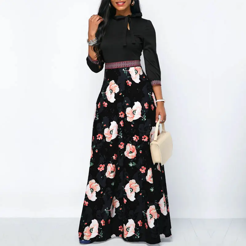Womens Floral Long Maxi Dress Long Sleeve Evening Party Summer Autumn Beach Sundress Casual
Womens Floral Long Maxi Dress Long Sleeve Evening Party Summer Autumn Beach Sundress Casual