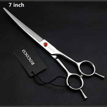 Professional Pet Grooming Scissors Upward/Downward Curved Blade 7 Inch Hair Cutting Scissors Pet Dog Shears Sharp Edge sliver
Professional Pet Grooming Scissors Upward/Downward Curved Blade 7 Inch Hair Cutting Scissors Pet Dog Shears Sharp Edge sliver