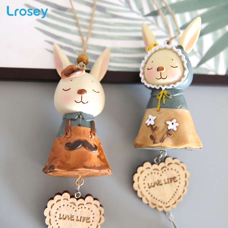 Couple Rabbit Wind Chimes Cartoon Resin Hanging Crafts Creative Gifts kids toys Home decoration accessories Hot Sale wind bell
Couple Rabbit Wind Chimes Cartoon Resin Hanging Crafts Creative Gifts kids toys Home decoration accessories Hot Sale wind bell