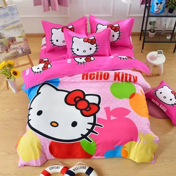 Cartoon Hello Kitty Daroemon Cat Style children Bedding Sets 3-4pcs Bed set Duvet Cover Bed sheet Pillowcase Twin Queen Hot Sell
Cartoon Hello Kitty Daroemon Cat Style children Bedding Sets 3-4pcs Bed set Duvet Cover Bed sheet Pillowcase Twin Queen Hot Sell