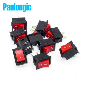 10pcs/lot Panlongic Rocker Switch 2 Position 2 Foot Red Color 01 ON OFF SPDT AC 250V/6A 125V/10A
10pcs/lot Panlongic Rocker Switch 2 Position 2 Foot Red Color 01 ON OFF SPDT AC 250V/6A 125V/10A