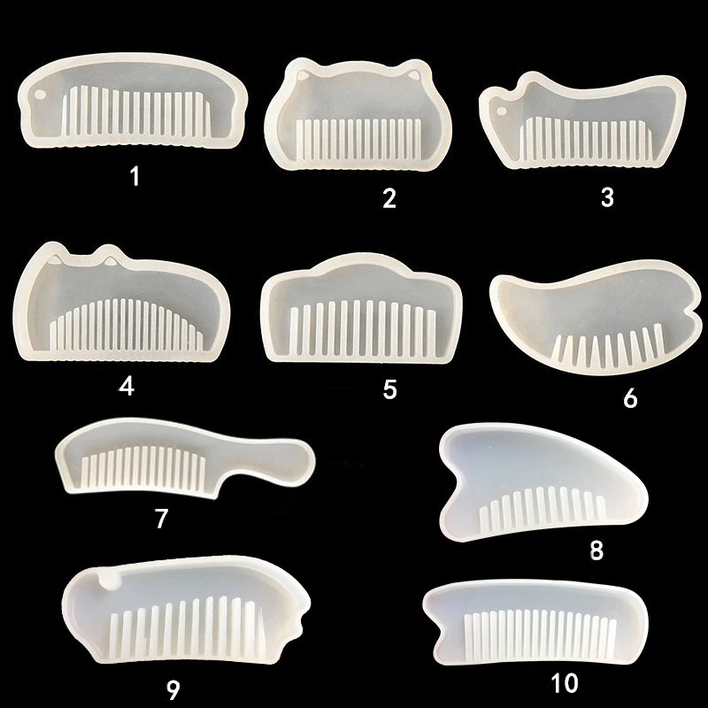 3D Transparent Silicone Resin Mold Comb Epoxy Resin Molds For DIY Jewelry Making Fashion Jewelry Tools
3D Transparent Silicone Resin Mold Comb Epoxy Resin Molds For DIY Jewelry Making Fashion Jewelry Tools