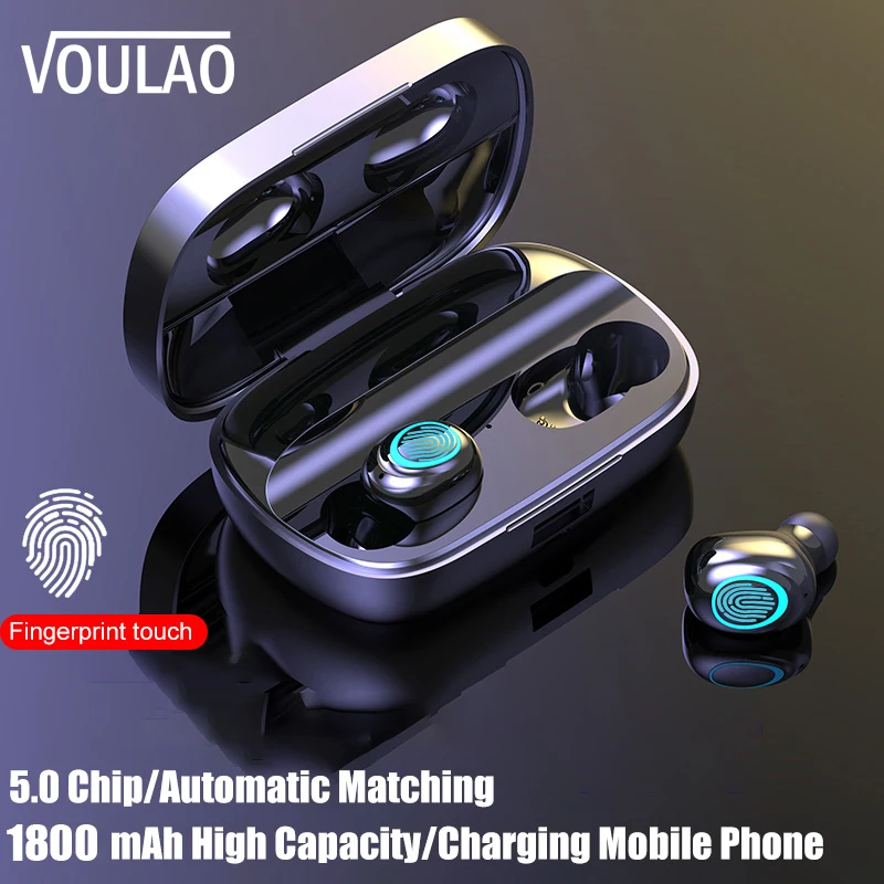 VOULAO Wireless Headphone S11 TWS Bluetooth Earphones 9D Stereo Earbuds With 1800mAh Power Bank Bluetooth V5.0 Wireless Headset
VOULAO Wireless Headphone S11 TWS Bluetooth Earphones 9D Stereo Earbuds With 1800mAh Power Bank Bluetooth V5.0 Wireless Headset
