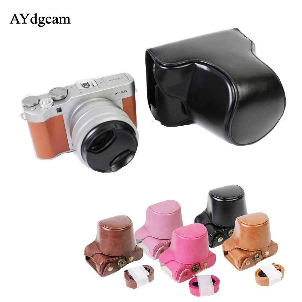 New Pu Leather Camera Case Bag Cover With Strap For Fuji XA20 XA5 Fujifilm XA5 XA-20 Brown Black Coffee Rose Pink
New Pu Leather Camera Case Bag Cover With Strap For Fuji XA20 XA5 Fujifilm XA5 XA-20 Brown Black Coffee Rose Pink