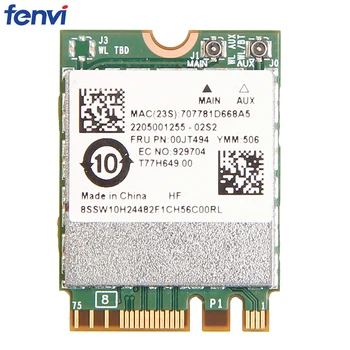 Wireless-AC NGFF BCM94350ZAE Wifi Network Card Bluetooth 4.1 802.11ac 867Mbps For Lenovo/IBM/Thinkpad FRU:00JT494
Wireless-AC NGFF BCM94350ZAE Wifi Network Card Bluetooth 4.1 802.11ac 867Mbps For Lenovo/IBM/Thinkpad FRU:00JT494