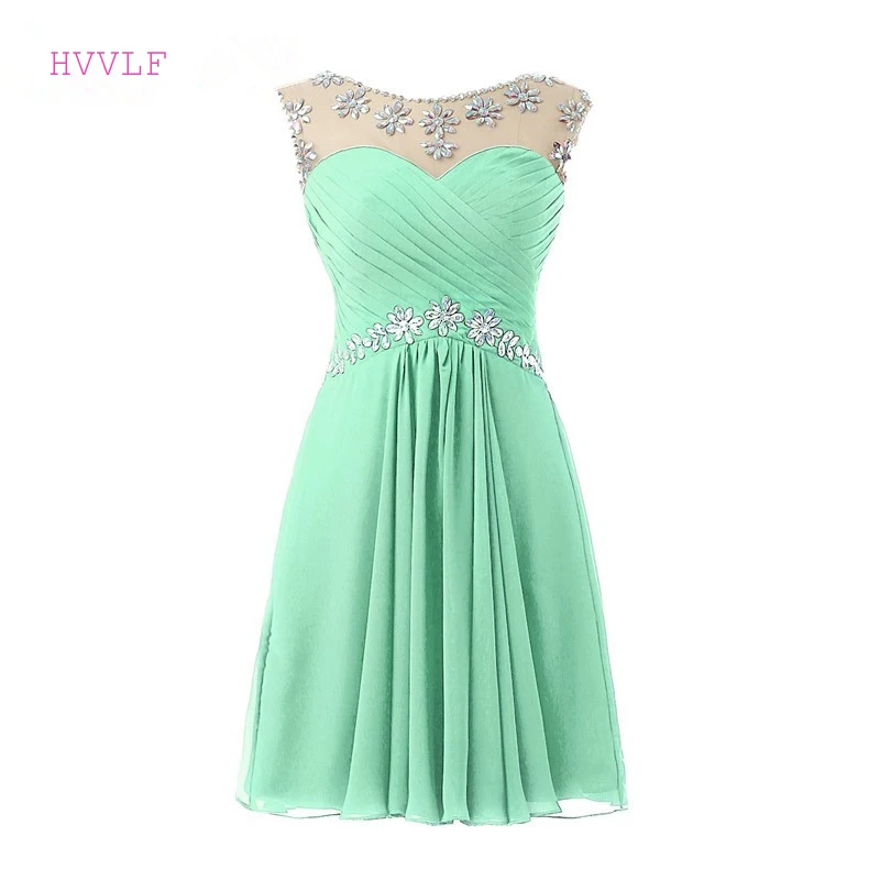 Turquoise 2019 Homecoming Dresses A-line Cap Sleeves Short Mini Chiffon Beaded Crystals Backless Elegant Cocktail Dresses
Turquoise 2019 Homecoming Dresses A-line Cap Sleeves Short Mini Chiffon Beaded Crystals Backless Elegant Cocktail Dresses
