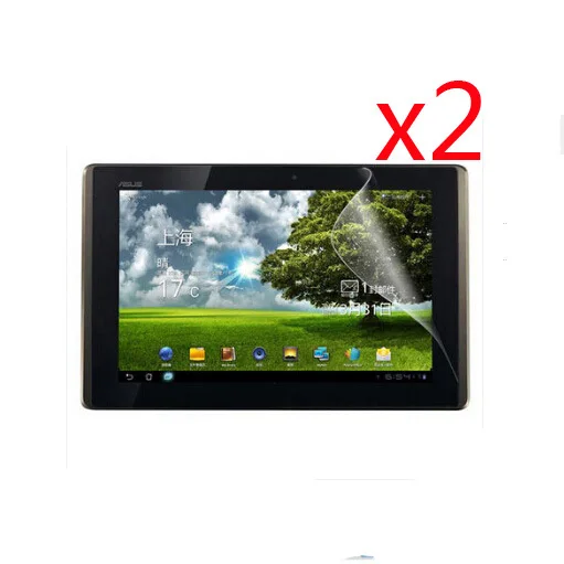 2x прозрачная пленка + чистая ткань Защитная для ЖК экрана Asus Eee Pad Transformer TF300 TF300T