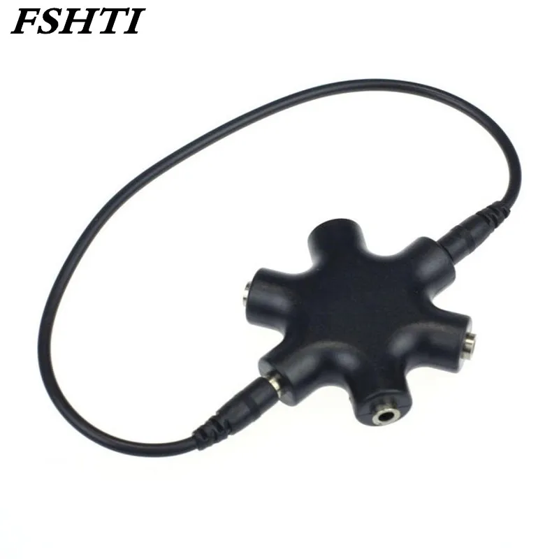 3.5mm Headphone Earphone Stereo Audio Splitter 1 Male to 2 3 4 5 Male Ports Cable Cord Jack Headset 6 Hub Way Audio Adapter Line
3.5mm Headphone Earphone Stereo Audio Splitter 1 Male to 2 3 4 5 Male Ports Cable Cord Jack Headset 6 Hub Way Audio Adapter Line