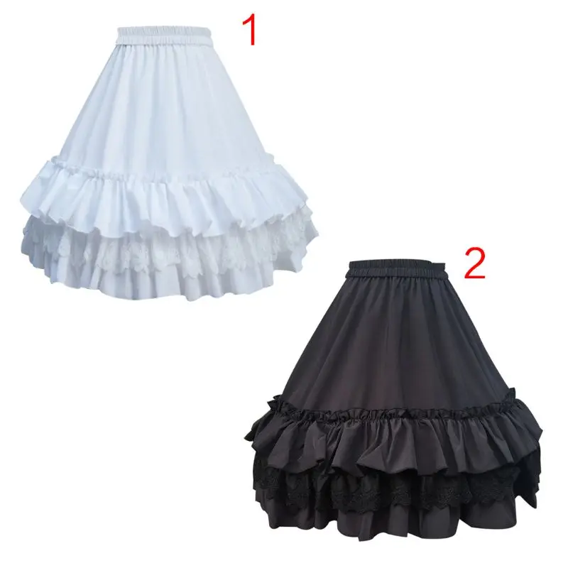 Women Girls Knee Length Short Petticoat Tiered Ruffles Lace Trimming Pettiskirt 1 Hoop Crinoline Underskirt Removable Fish Bone
Women Girls Knee Length Short Petticoat Tiered Ruffles Lace Trimming Pettiskirt 1 Hoop Crinoline Underskirt Removable Fish Bone