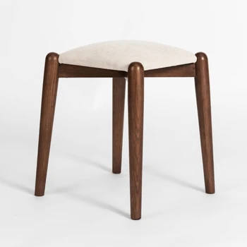 Wooden Language Solid Wood Makeup Stool Nordic White Oak Fabric Bedroom Stool Modern Minimalist Home Dressing Stool
Wooden Language Solid Wood Makeup Stool Nordic White Oak Fabric Bedroom Stool Modern Minimalist Home Dressing Stool