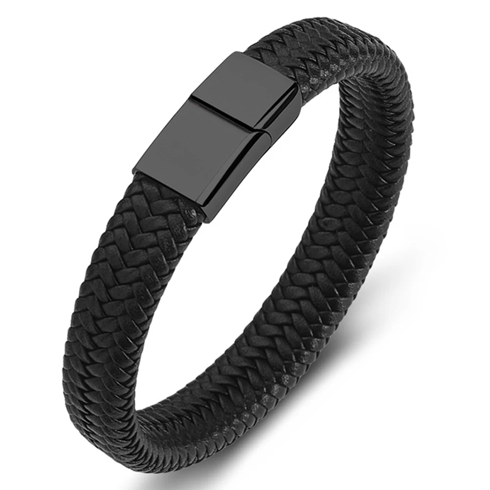 Shengmei New Fashion Men Leather Bracelet Black Red Blue Stainless Steel Punk Style Magnetic Buckle For Men's Jewelery SP344
Shengmei New Fashion Men Leather Bracelet Black Red Blue Stainless Steel Punk Style Magnetic Buckle For Men's Jewelery SP344